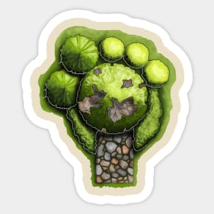 Paw Landscape Sticker